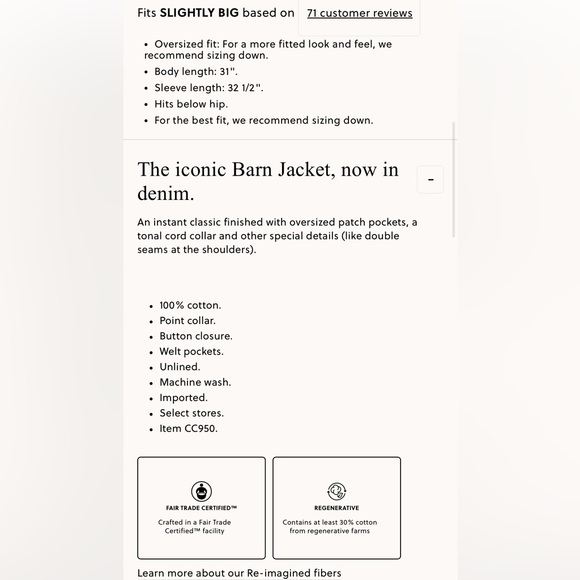 J. Crew Barn Jacket in Black Denim - Picture 8 of 8